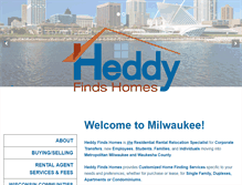 Tablet Screenshot of heddyfindshomes.com